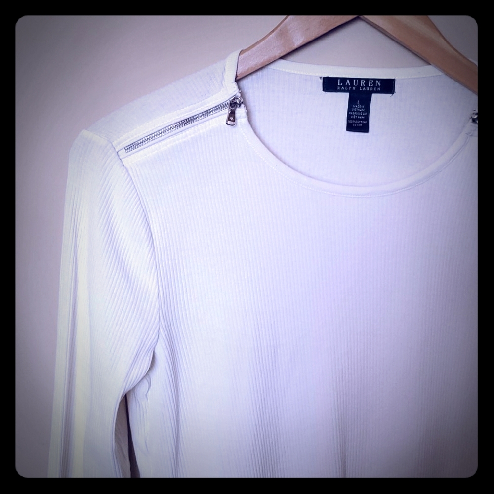 ⛱3/$20 Long Sleeve Ribbed top with Zippers